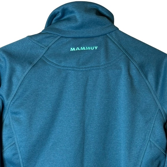 Mammut‎ Teal Blue Borah Fleece Asymmetrical Jacket Women’s Small 1010-19190 - Picture 7 of 12